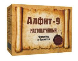 Напиток чайный профилактический № 09 Мастопатийный (60 брикетов по 2 г), Алфит