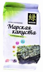 Морская капуста жареная в оливковом масле Midori (17 г)