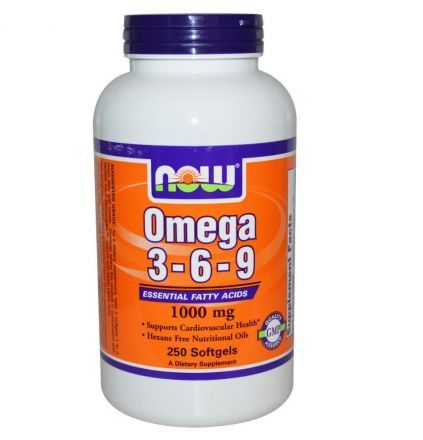 NOW Omega 3-6-9 1000 мг softgels (100 кап)