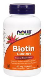 NOW Biotin 5000 мкг (120 кап)