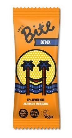 Батончик &quot;Detox&quot; (финики, абрикос, миндаль, кокос) Bite (45 г)