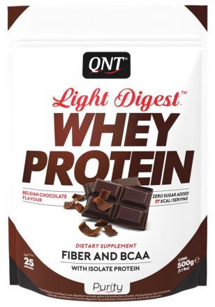 Протеин QNT Light Digest Whey, шоколад  (500 г)