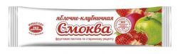 Смоква фруктовая пастила Яблочная с клубникой (30 г) ЭКО ПАСТИЛА