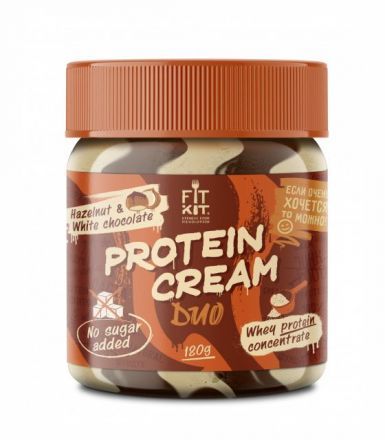 Шоколадная паста с фундуком и белым шоколадом PROTEIN CREAM DUO FIT KIT (180 г)