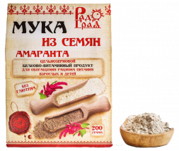 Мука амаранта цельнозерновая (200 г), Радоград