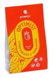 Конфета Optimist &quot;Спируболл с имбирём&quot; Ritmico (40 г)