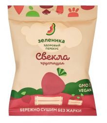 Здоровый овощной перекус из свеклы Зеленика (30 г)