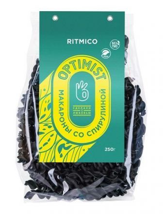 Макароны Optimist со спирулиной Ritmico (250 г)